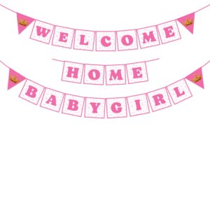 Baby Girl Welcome Home Decoration Banner for Baby Shower / Welcome Party / Birthday Party Supplies Pack of 1