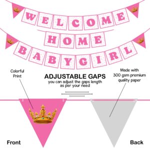 Baby Girl Welcome Home Decoration Banner for Baby Shower / Welcome Party / Birthday Party Supplies Pack of 1