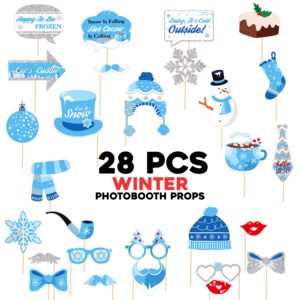Winter Photo Booth Prop Christmas Photo Booth Props  Pack of 28