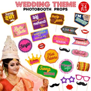Wedding Photo Booth Props – Photo Booth Props Wedding, Wedding Photo Booth, Wedding Props Photo Booth Signs, Wedding Props Pack of 24