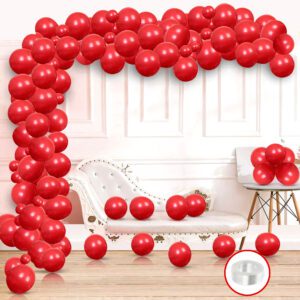 Mettalic Balloon Garland Arch Kit 10 inch Party Balloons Red pack of 51