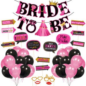 Bachelorette Party Decorations Kit, Bridal Shower Party Supplies Pack of 42