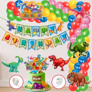 Dinosaur Theme Balloon arc decoration,Dinosaur Theme Birthday (Pack of 60)