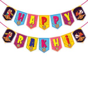 Happy Rakhi Banner/Raksha Bandhan Banner for Photoshoot/Happy Raksha Bandhan Banner