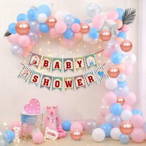 Baby Shower Decorations – Included Baby Shower Letter Banner & Balloons   (Pack Of 51)