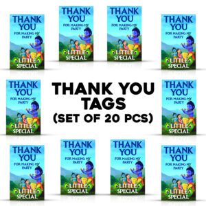 Little Krishna Theme Thank You Tags , For Making My Party Little Special Tags for Birthday, Baby Shower (Pack of 20)