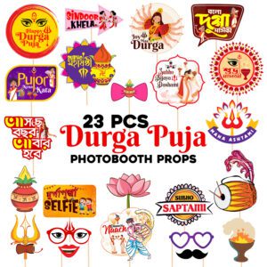 Durga Puja Decoration Props / Durga Puja Decoration Items / Photo Booth Props ( 23 Pcs )