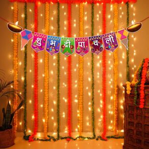 Diwali Decorations Set – Banner & Rice Light – Pack Of 2