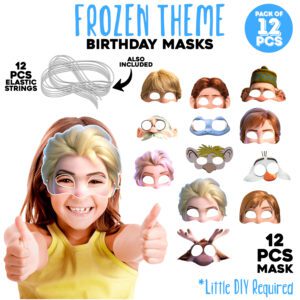 Frozen Birthday Party Favors Frozen Masks for Kids 12 Pcs