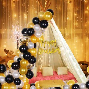Birthday Decorations Kit / Cabana Tent for Birthday Decorations – Banner,Balloons, Rice Light (Pack Of 37)
