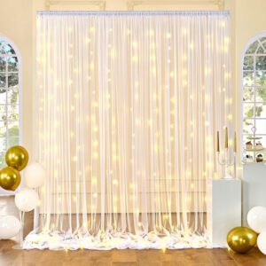 Curtains with Lights for Wedding Party, Birthday Decorations – Background Home Decorations (Pack of 3)