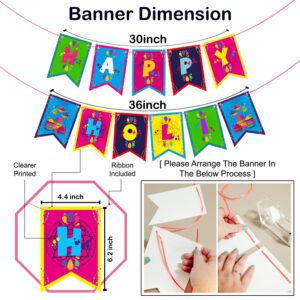 Happy Holi Banners – Festival of Colors Holi Bollywood Party Supplies