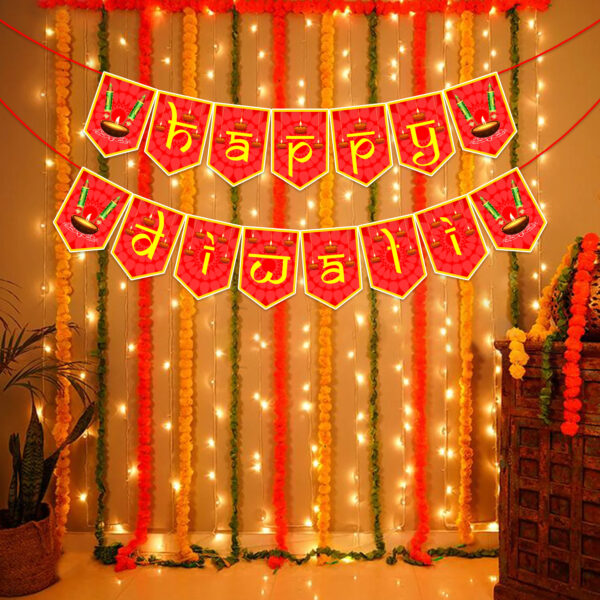 Happy Diwali Banner/Diwali Decorations Banner - Diwali Festival Of Lights