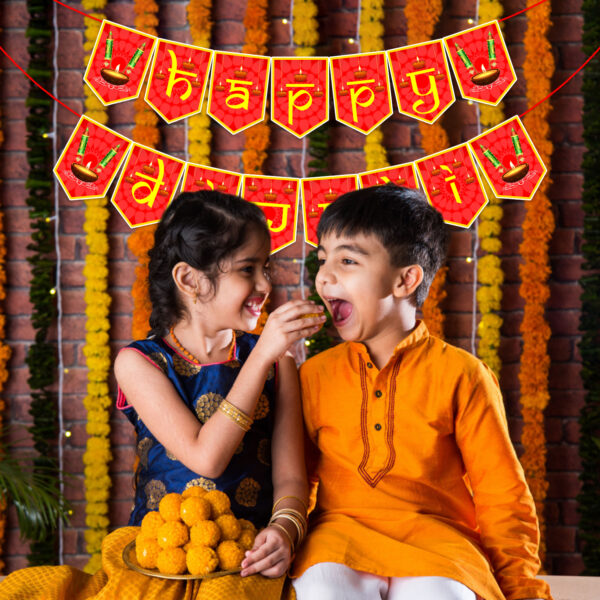Happy Diwali Banner/Diwali Decorations Banner - Diwali Festival Of Lights - Image 4