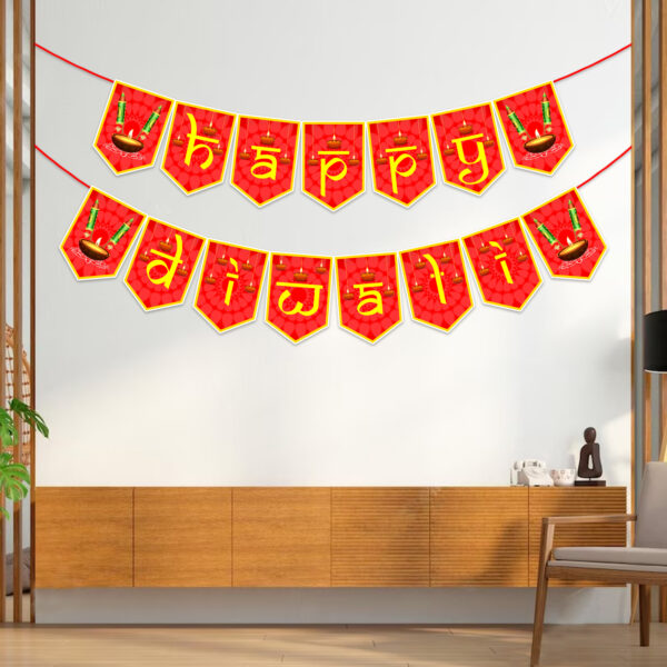 Happy Diwali Banner/Diwali Decorations Banner - Diwali Festival Of Lights - Image 6