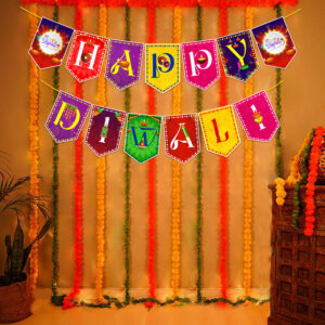 MultiColor Happy Diwali Banner | Banner For Diwali Festival - Diwali Decorations