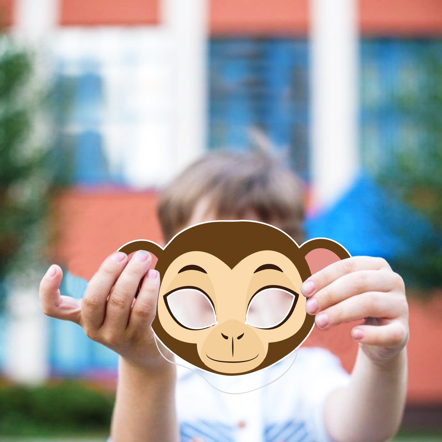 ZYOZI 13 Piece Animaal Masks Animaal Happy Birthdaay Party Decoration 13 Pcs Animaal Eye mask Jungle Birthdaay Theme Decoration,Jungle/Safari Themes Party Favors Kids 1st Birthdaay Decoration - Image 8