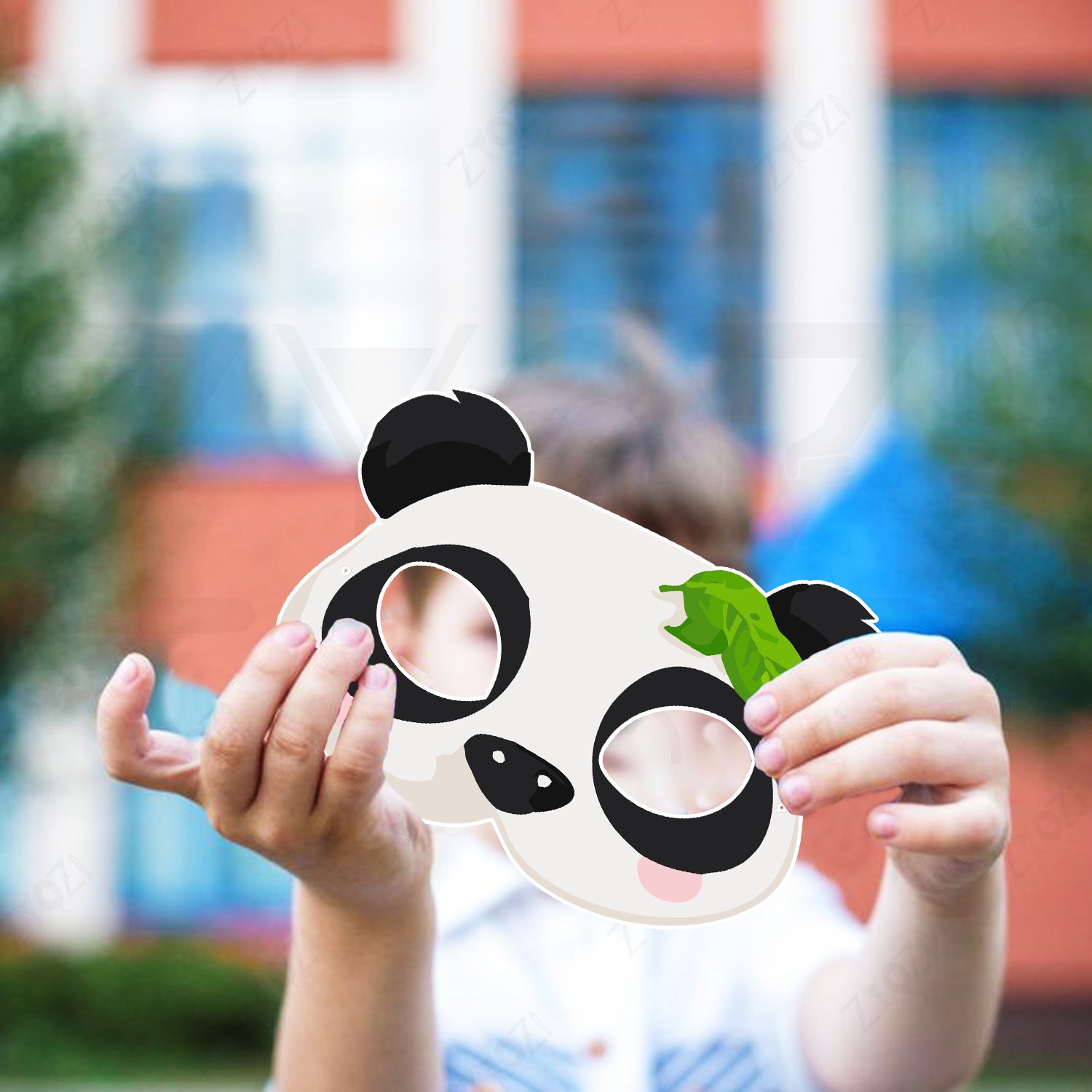 ZYOZI Animal Theme Face Masks for Kids, Jungle Safari Theme Birthday Party Decorations Item, Safari Themes Party Favors, Jungle Birthday Theme Masks (14 Pieces) - Image 8