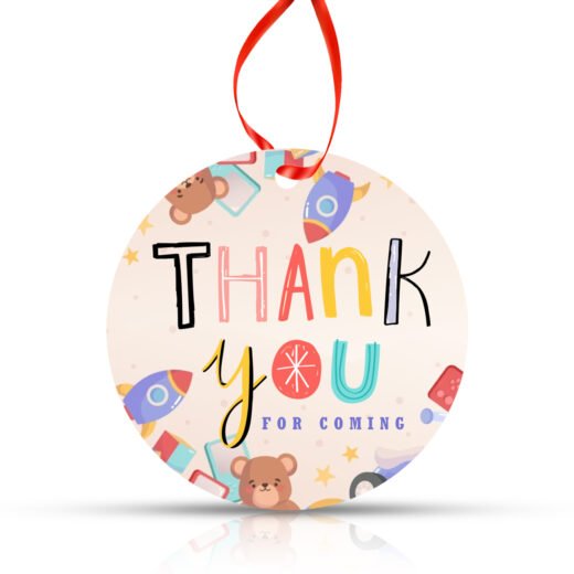 ZYOZI Thank You for Coming Gift Tags for Kids Birthday, Wedding, Baby Shower Party Supplies Decoration Party Favors, Pack of 28, 28 Labels
